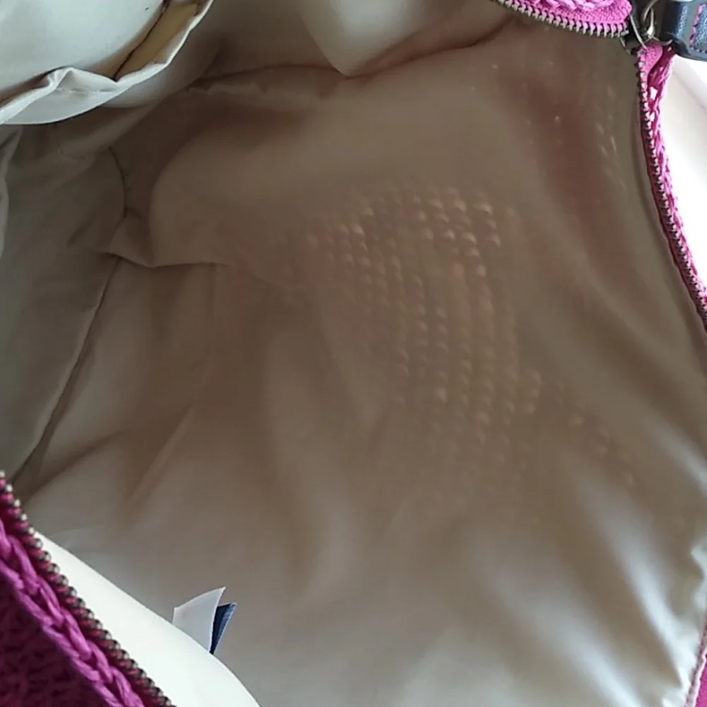 Gap pink‎ and orange crocheted bag